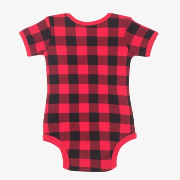 Moose Red Plaid Onesie with Matching Hat and Book 3-6 months NWT - Picture 3 of 12